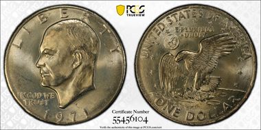 1971-D $1 MS66+ 