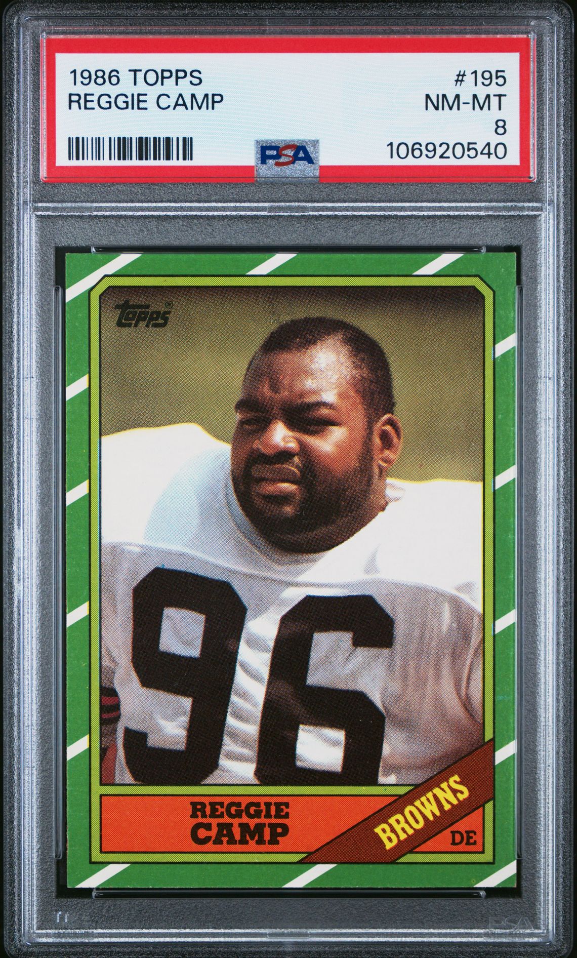 1986 Topps TOPPS #195 Reggie Camp front
