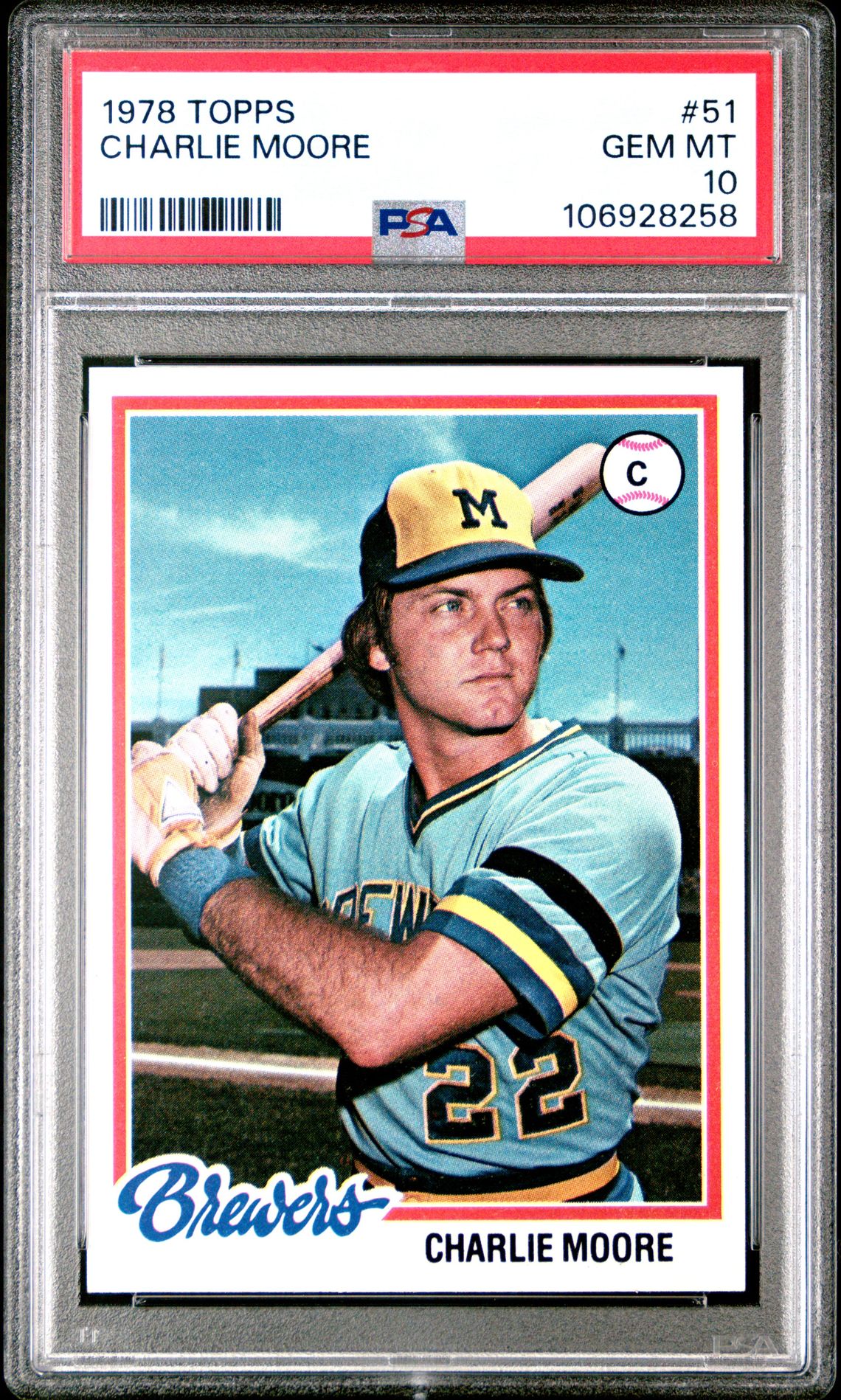1978 Topps TOPPS #51 Charlie Moore front