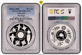 2008-LMK 50 Litu Heritage PR70DCAM