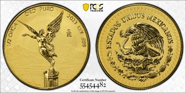 2023-Mo 1/2 oz Libertad Au Rev PR PR70
