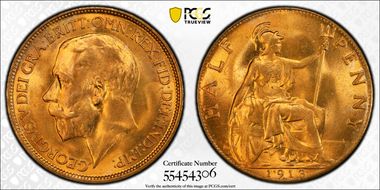 1913 1/2D S-4056 MS65RD