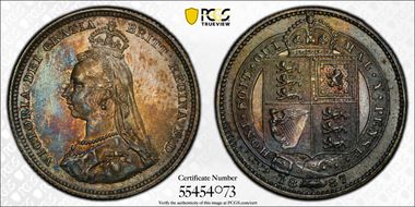 1887 Shil S-3926 Jubilee Head MS62