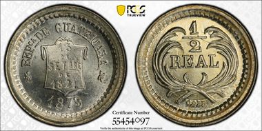 1879 1/2 R KM-147a.1 Ag MS66