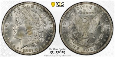 1891-O $1 MS63