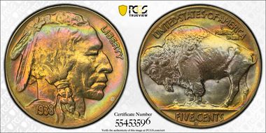 1938-D 5C Buffalo MS63