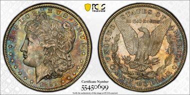 1891 $1 MS64+ 