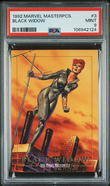 1992 Marvel Black #3 Blackwidow front
