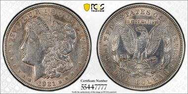 1921 $1 Morgan N1