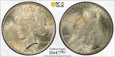 1922 $1 MS61