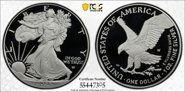 2025-W $1 Silver Eagle First Strike PR70DCAM