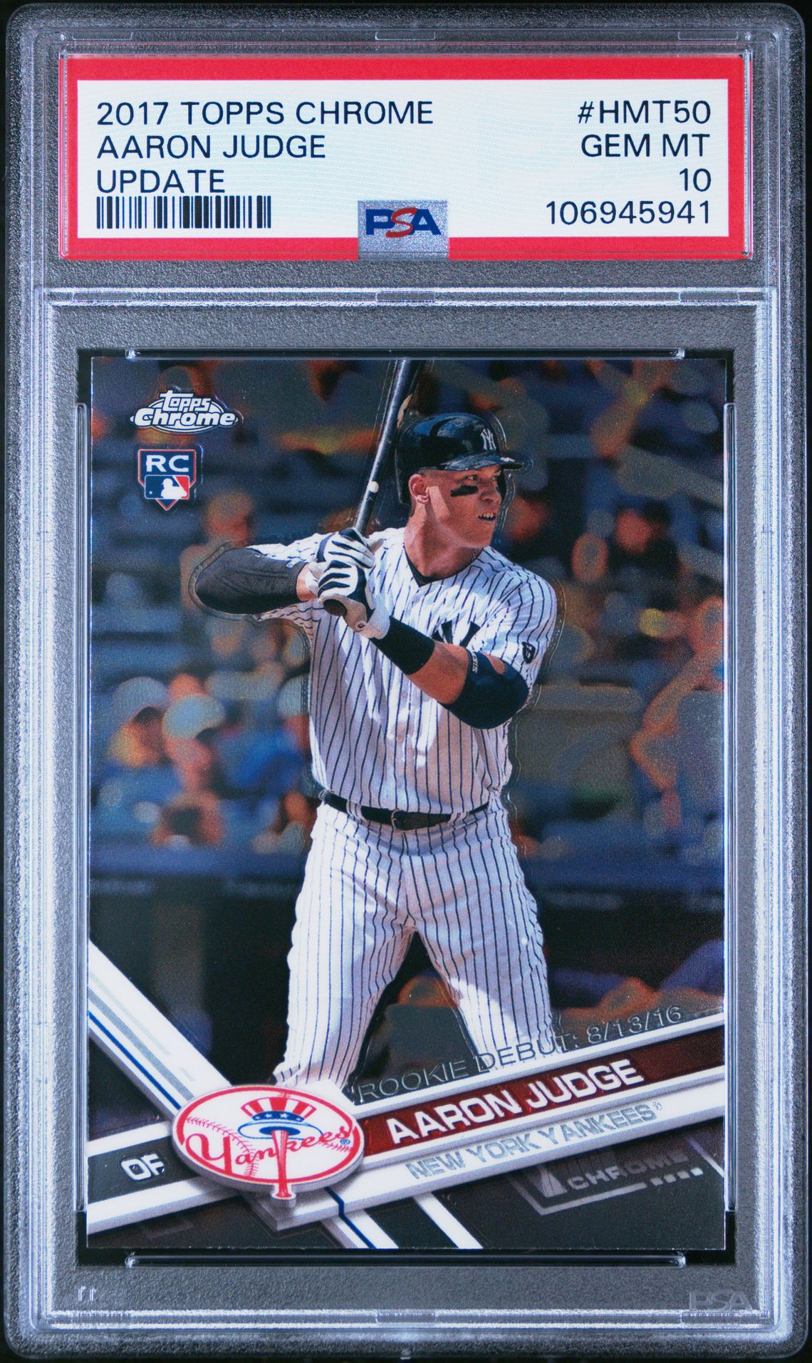 2017 Topps Topps Chrome #HMT50 Aaron Judge front