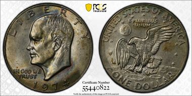 1974 $1 AU58
