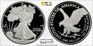2022-W  $1 Silver Eagle PR70DCAM
