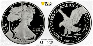 2023-W $1 Silver Eagle PR70DCAM