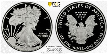 2021-W  $1 Silver Eagle - Type 1 PR70DCAM