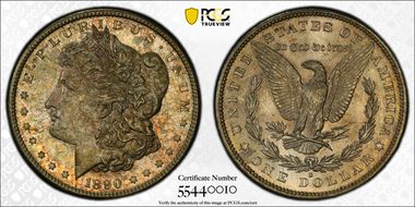 1890-S $1 MS62