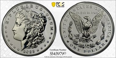 2023-S $1 Morgan Dollar Rev PR Two-Coin Reverse Proof Set PR69