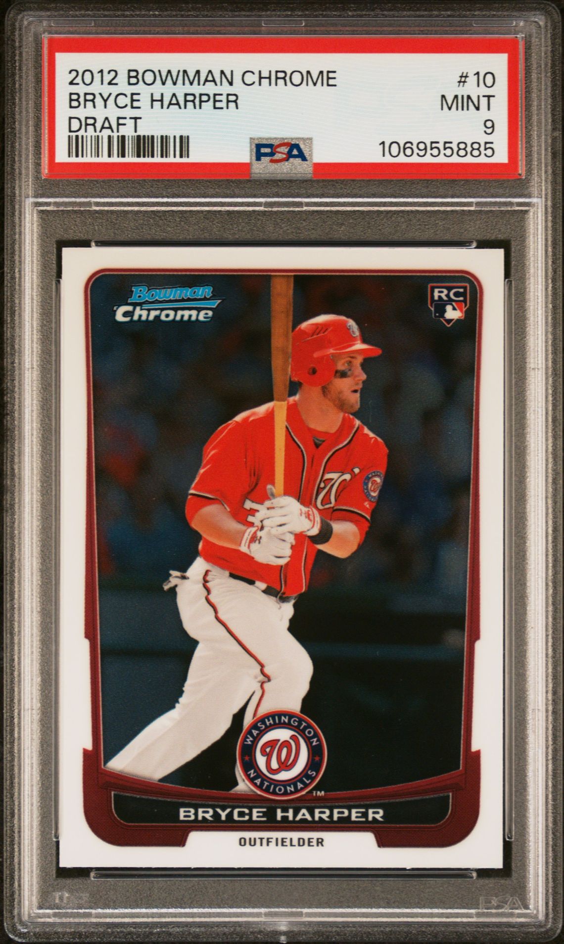 2012 Bowman BOWMAN CHROME DRAFT #10 Bryce Harper front
