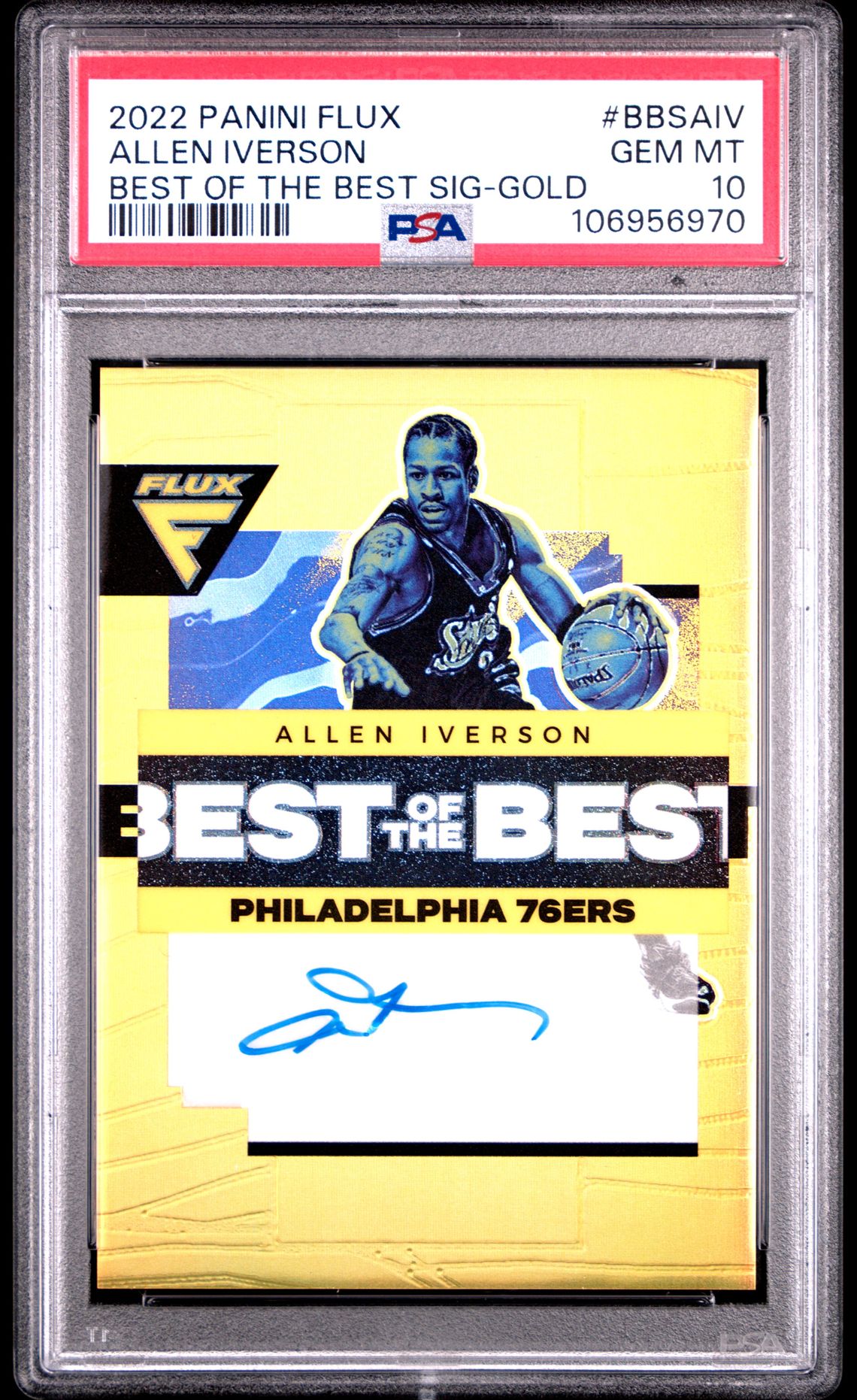 2022 Panini Prizm GOLD Allen Iverson front