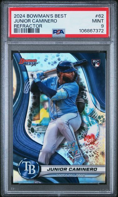 2024 Bowman Bowman's Best Refractor #62 Junior Caminero front