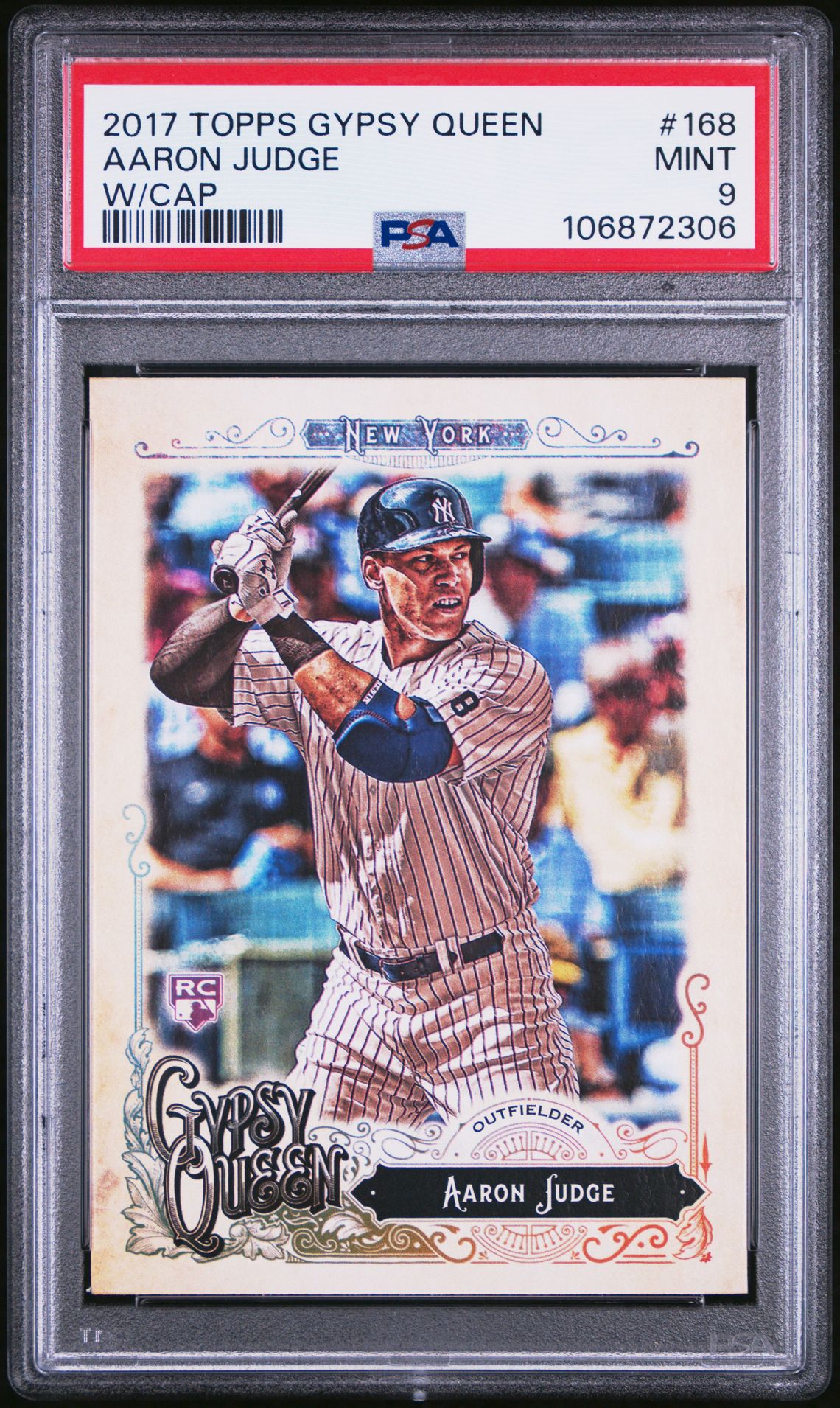 2017 Topps TOPPS GYPSY QUEEN W/CAP #168 Aaron Judge front