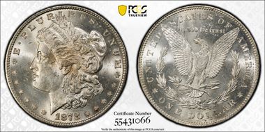 1878 7/8TF $1 Strong, VAM 39, 7/5 MS63