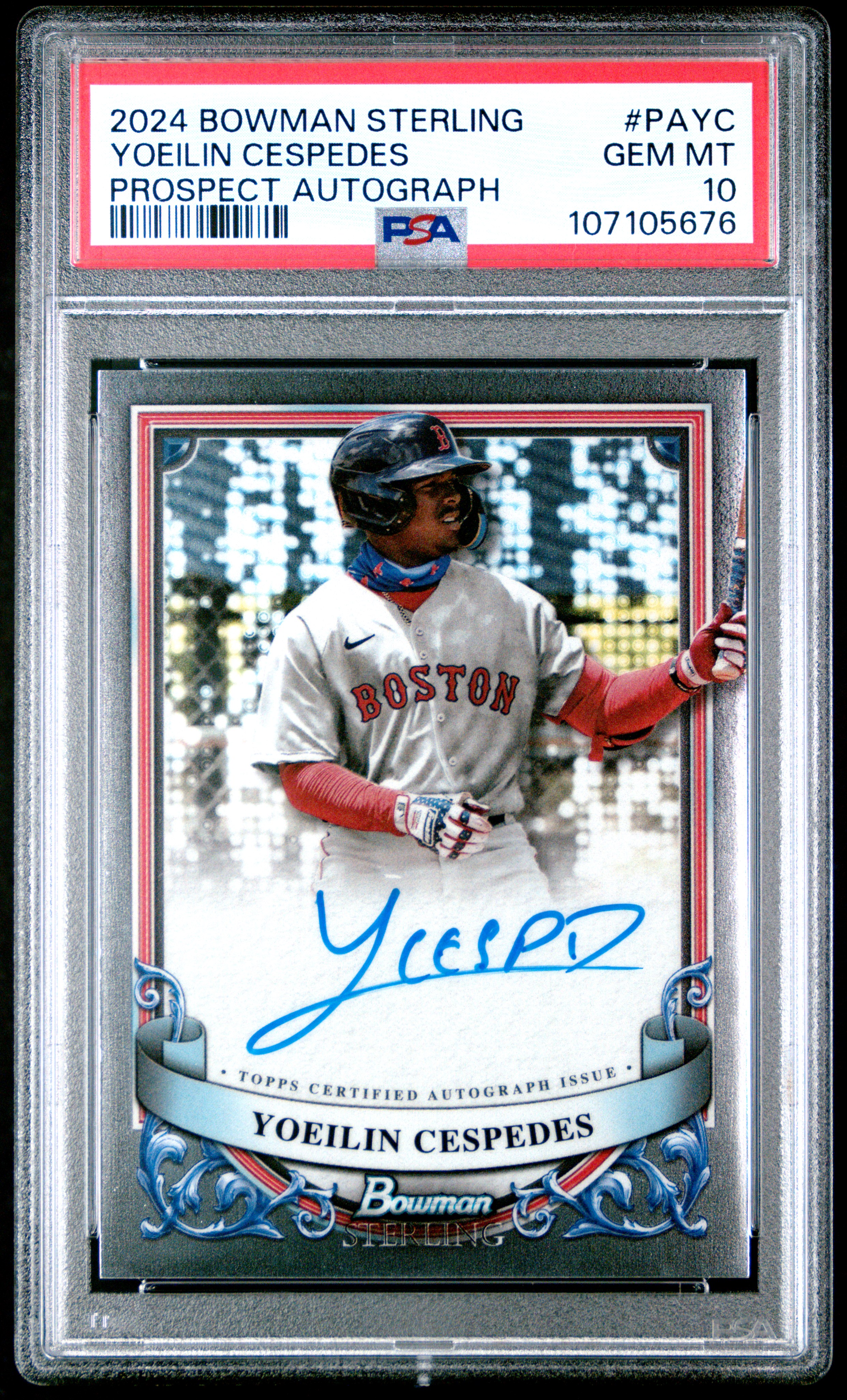 Black2Ten_Cards's 2024 Bowman Sterling Prospect Autographs Yoeilin