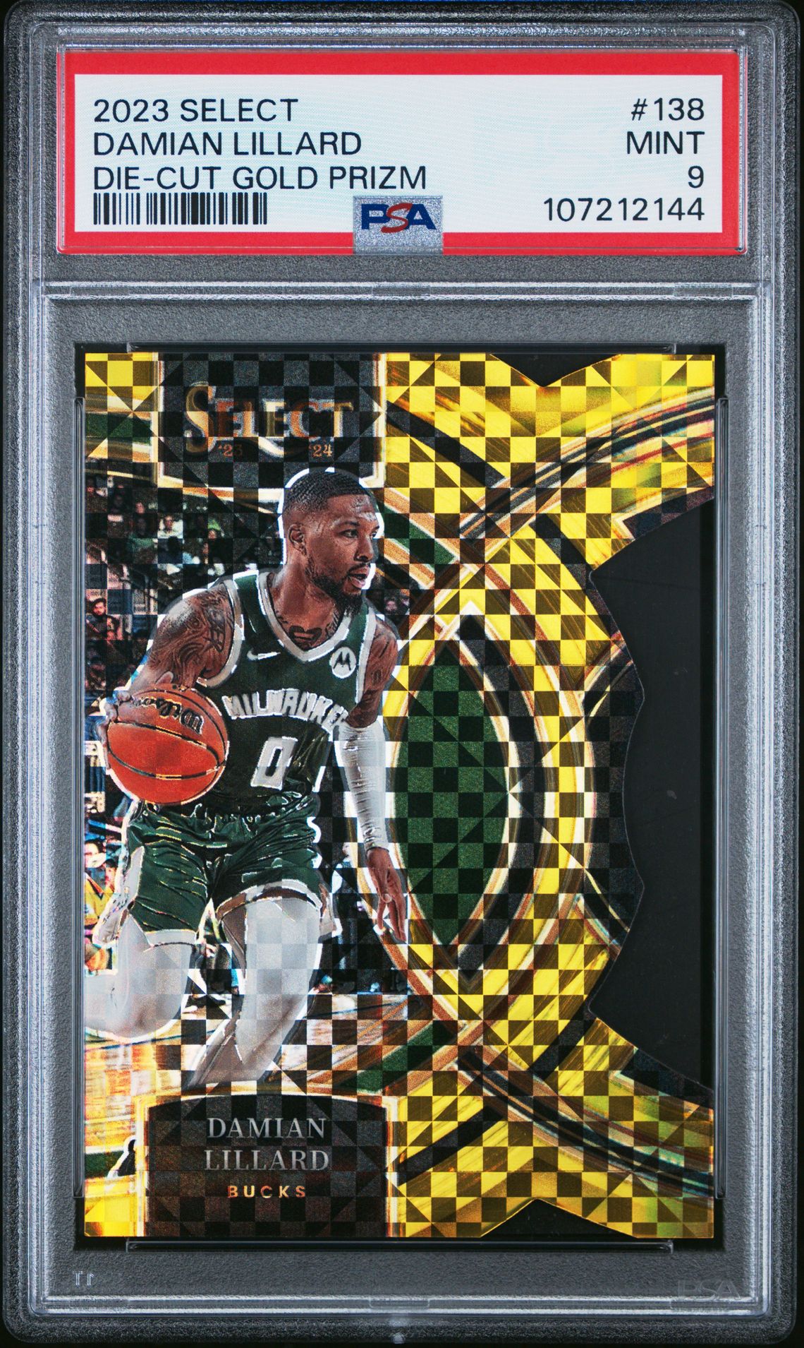 2023 Panini Select Gold #138 Damian Lillard front
