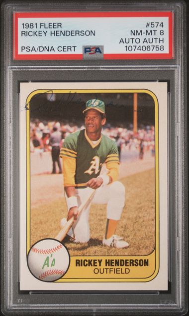 1981 Fleer FLEER #574 Rickey Henderson front