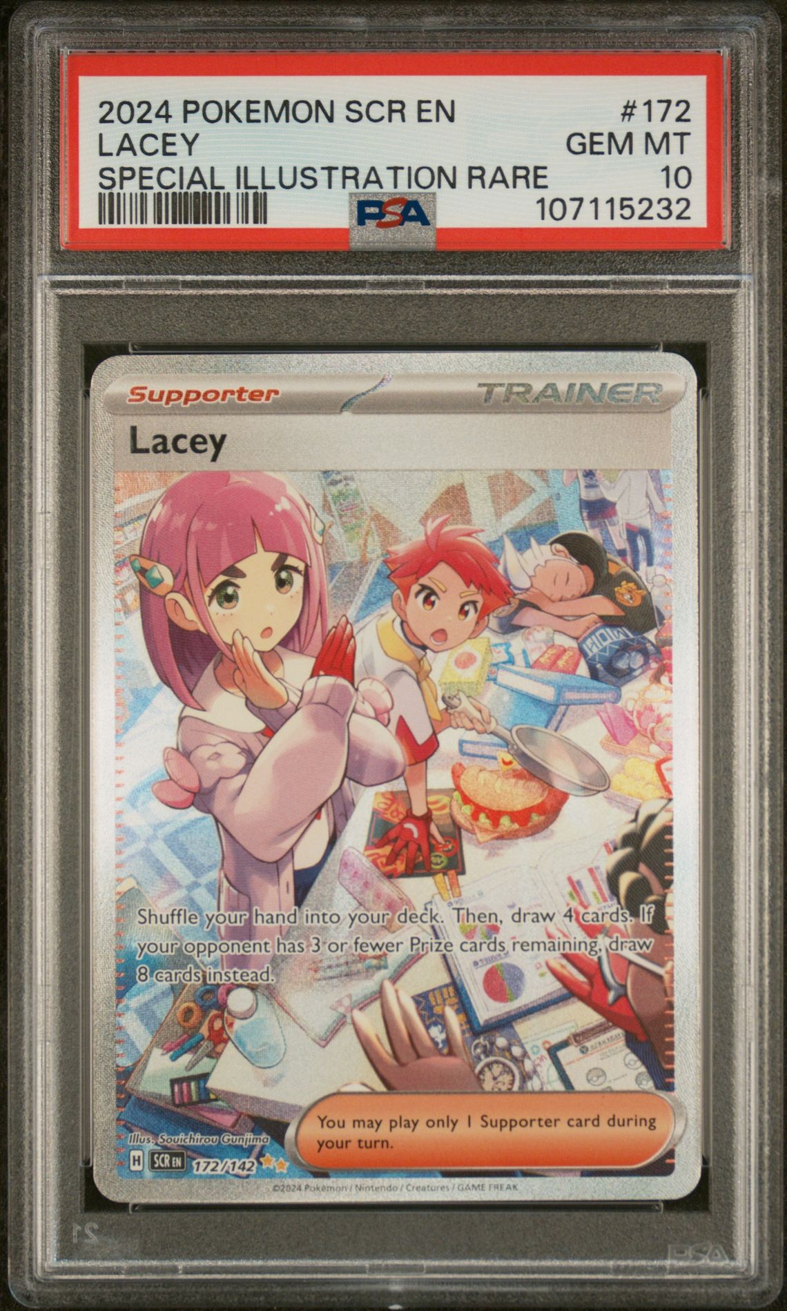 2024 Pokemon POKEMON SCR EN-STELLAR CROWN SPECIAL ILLUSTRATION RARE #172 Lacey front