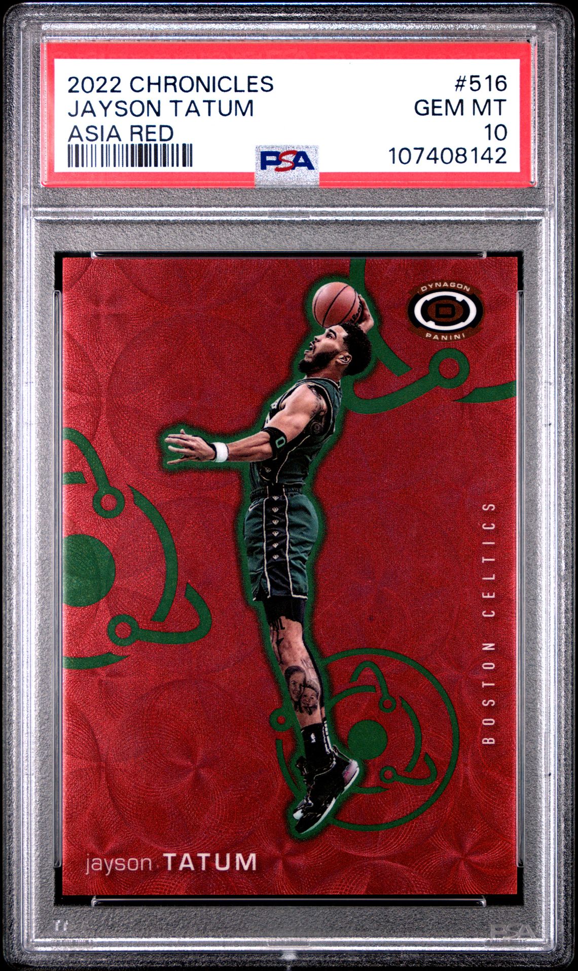 2022 Panini Chronicles Red #516 Jayson Tatum front