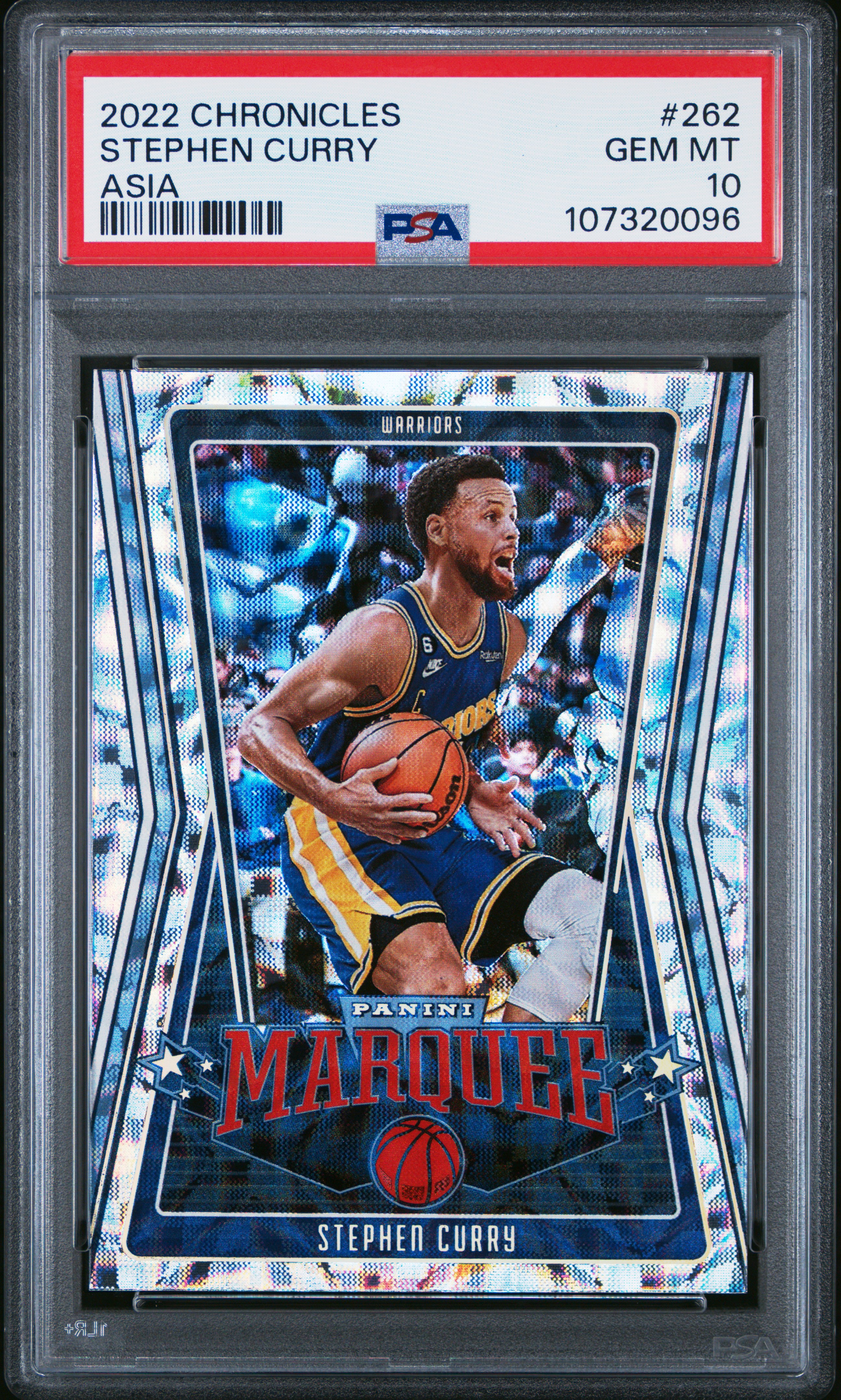 2022 Panini Chronicles Stephen Curry #262 (Asia) Gem Mt 10 front