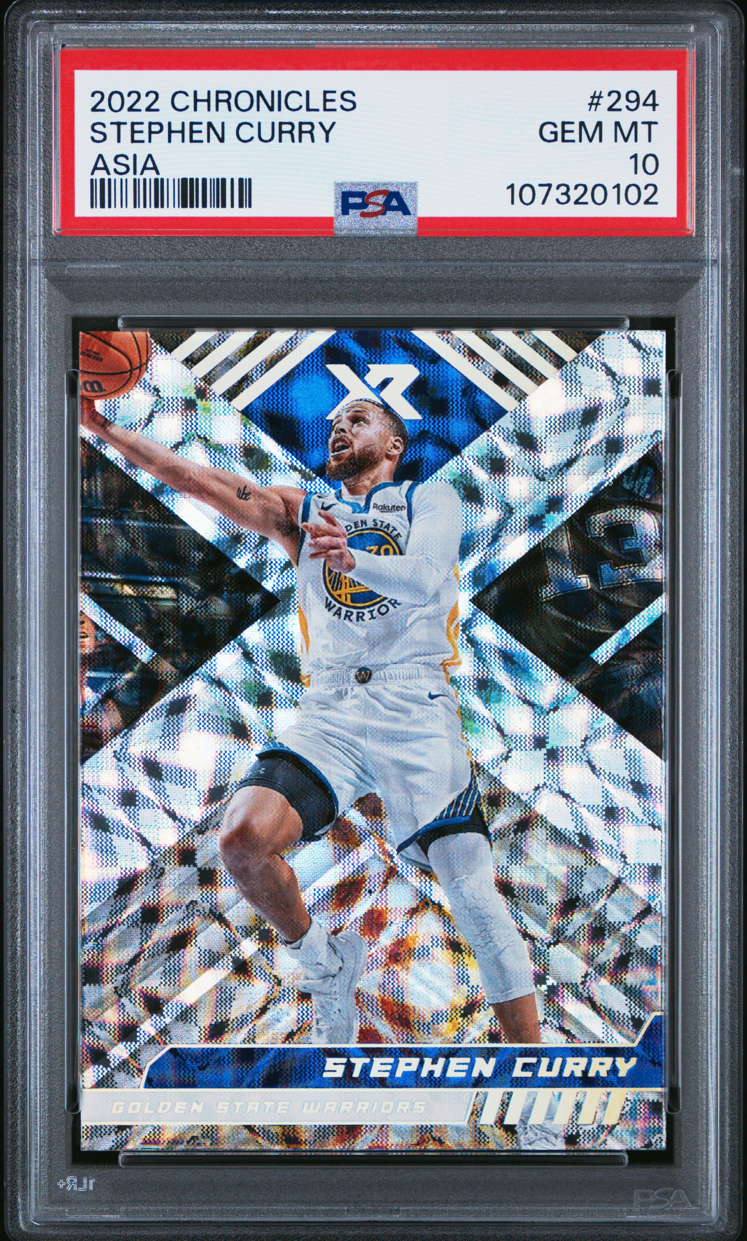 2022 Panini Chronicles Stephen Curry #294 (Asia) Gem Mt 10 front