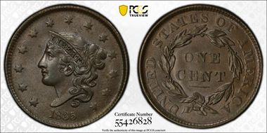 1835 1C Head of 1836 MS63BN