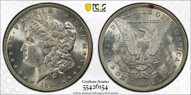 1892 $1 MS63
