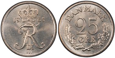 1965-CS 25 Øre MS65
