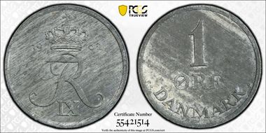 1962 CS Øre KM-839.2 Zinc MS63