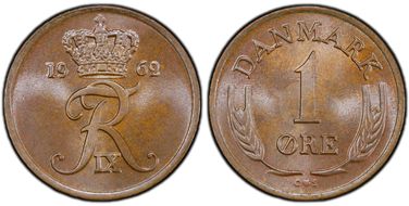 1962 CS Øre KM-846 Bronze MS66BN