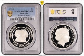 1999 $1 Elizabeth Busts PR70DCAM