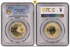 2011-P $1 Koala - Bush Babies MS69