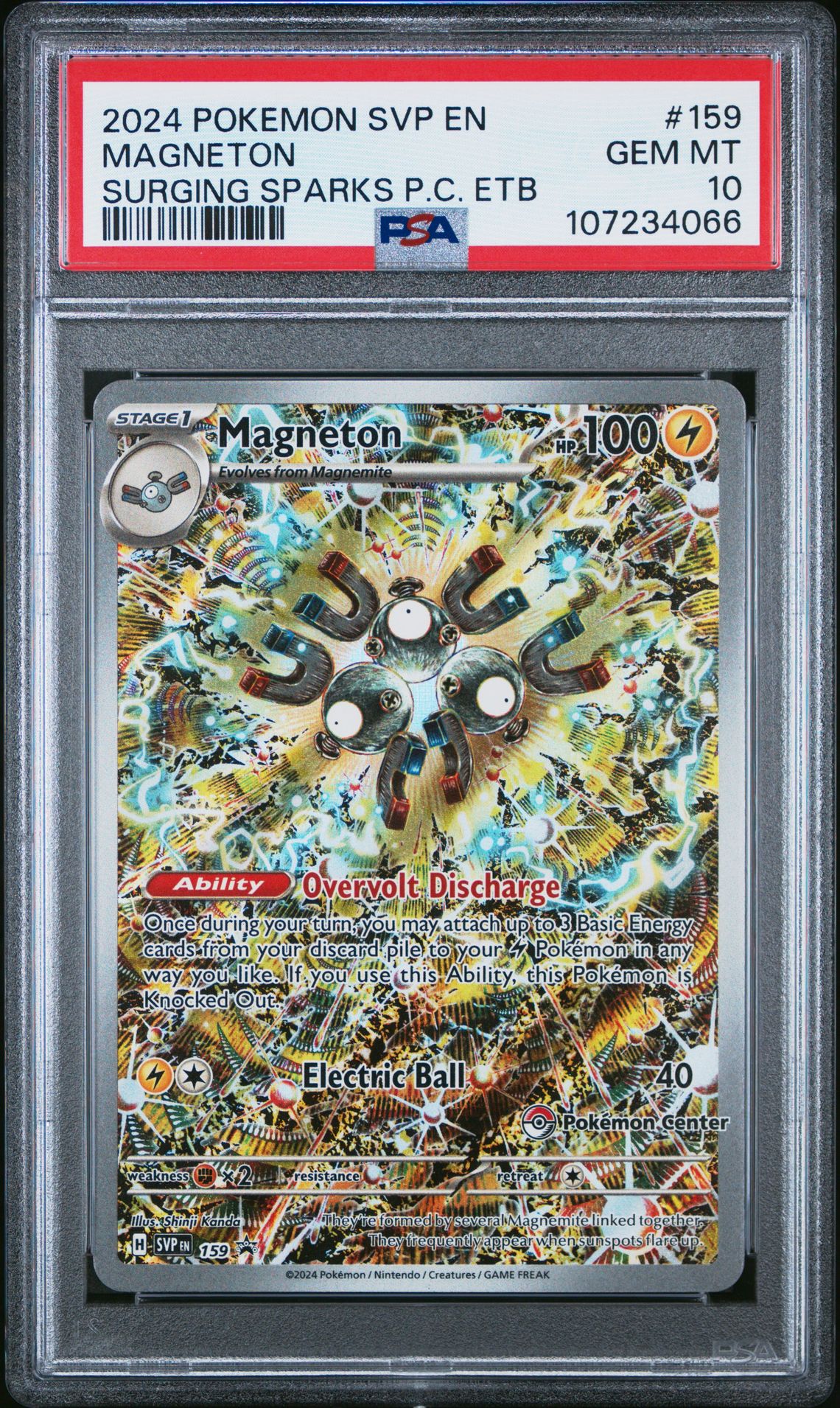 2024 Pokemon POKEMON SVP EN-SV BLACK STAR PROMO Holo #159 Magneton front