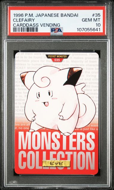 Clefairy card PSA 10, cert 107055641