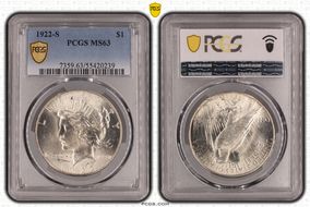 1922-S $1 MS63