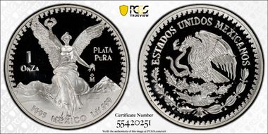 1995-Mo Onza Libertad Ag PR69DCAM