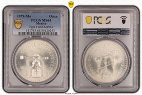 1979-Mo Onza KM-M49b.4 Ag Type 4 MS64