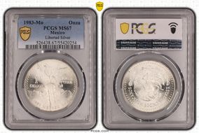 1983-Mo Onza Libertad Ag MS67