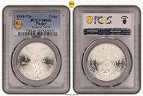 1984-Mo Onza Libertad Ag MS68