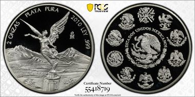 2010-Mo 2 Onza Libertad Ag PR69DCAM