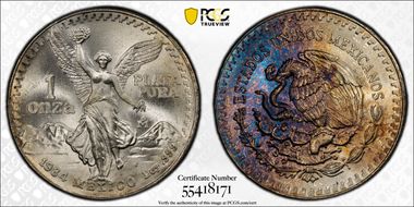 1984-Mo Onza Libertad Ag MS67